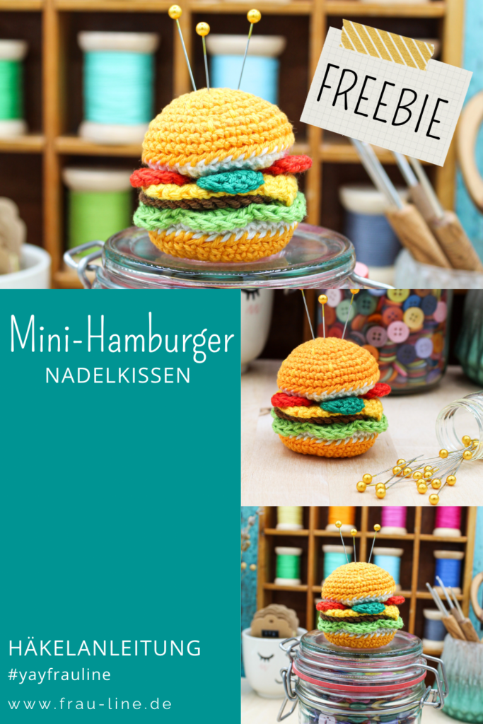 Pin Frau Line kostenlose Anleitung Amigurumi Hamburger Häkeln