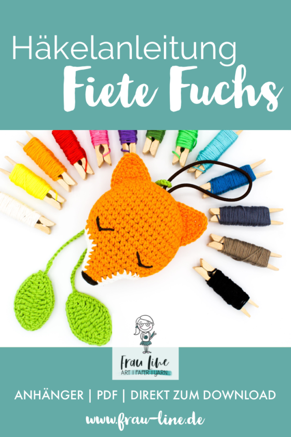 Pin Frau Line Häkelanleitung Amigurumi Fiete Fuchs