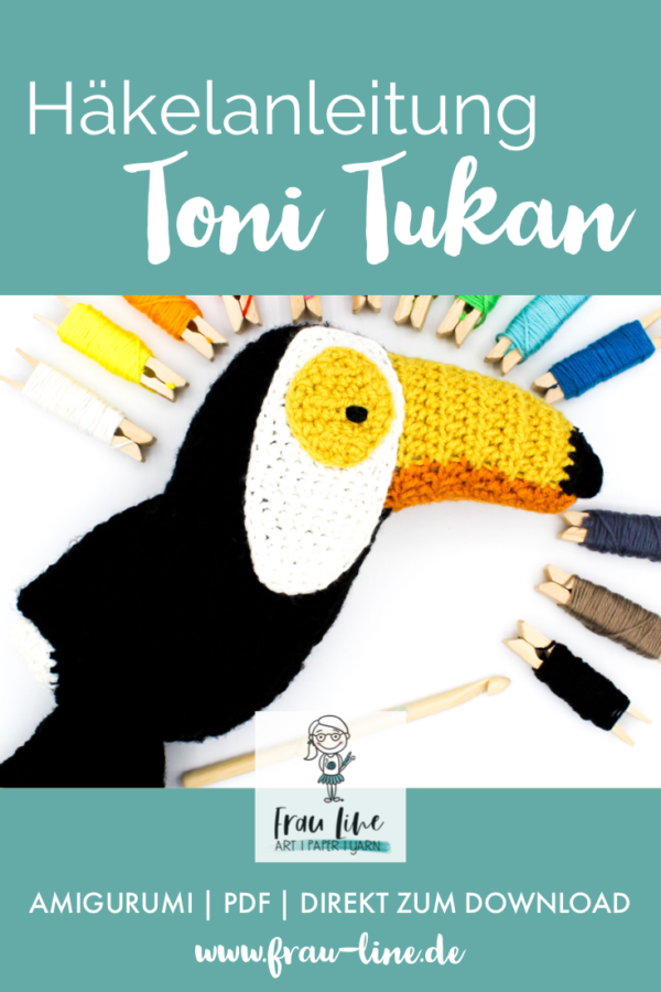 Pin Frau Line Häkelanleitung Amigurumi Toni Tukan