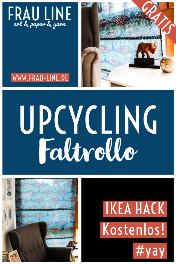 Pin Anleitung Faltrolle nähen Upcycling Ikea Hack