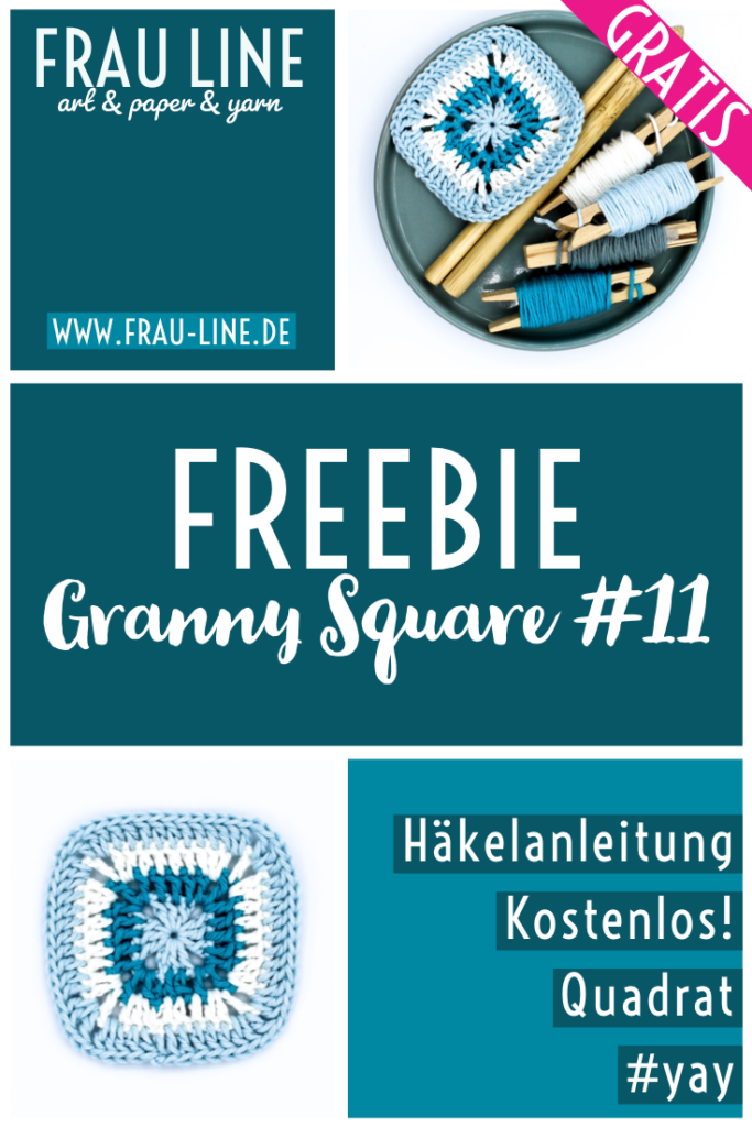 Pin Frau Line Häkelanleitung Granny Square Quadrat