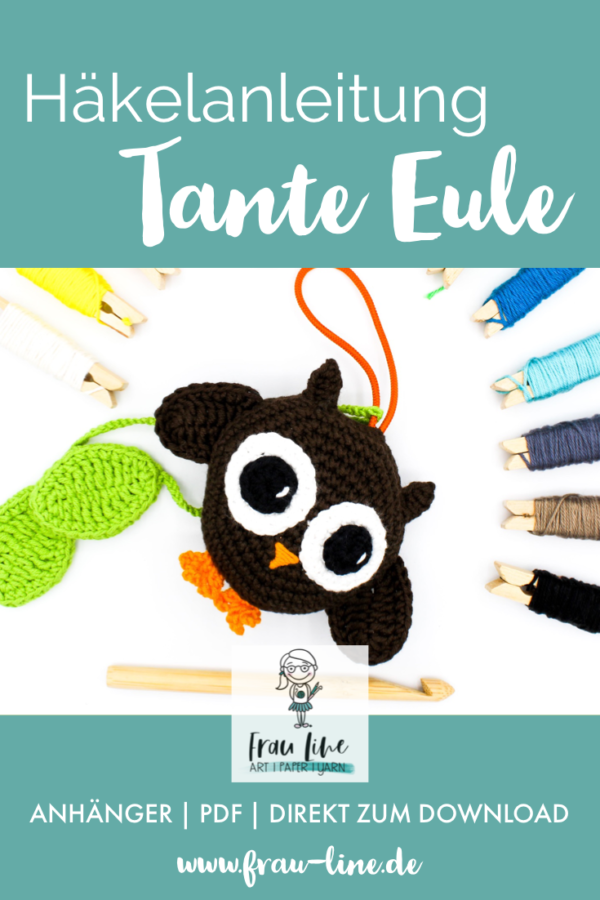 Pin Frau Line Häkelanleitung Amigurumi Tante Eule