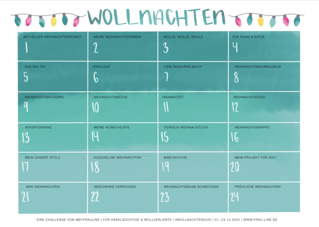 Frau Line Planer Wollnachten 2020