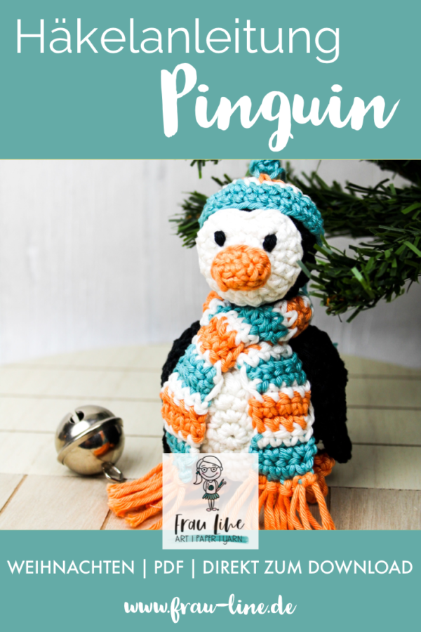 Pin Frau Line Häkelanleitung Weihnachtsbaumkugel Pinguin Amigurumi