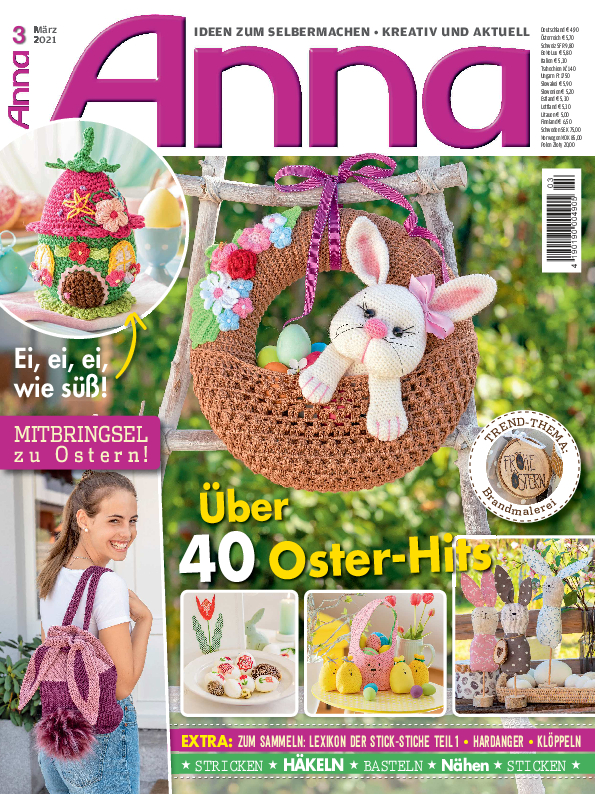 Anna Handarbeiten Cover Frau Line Osterausgabe