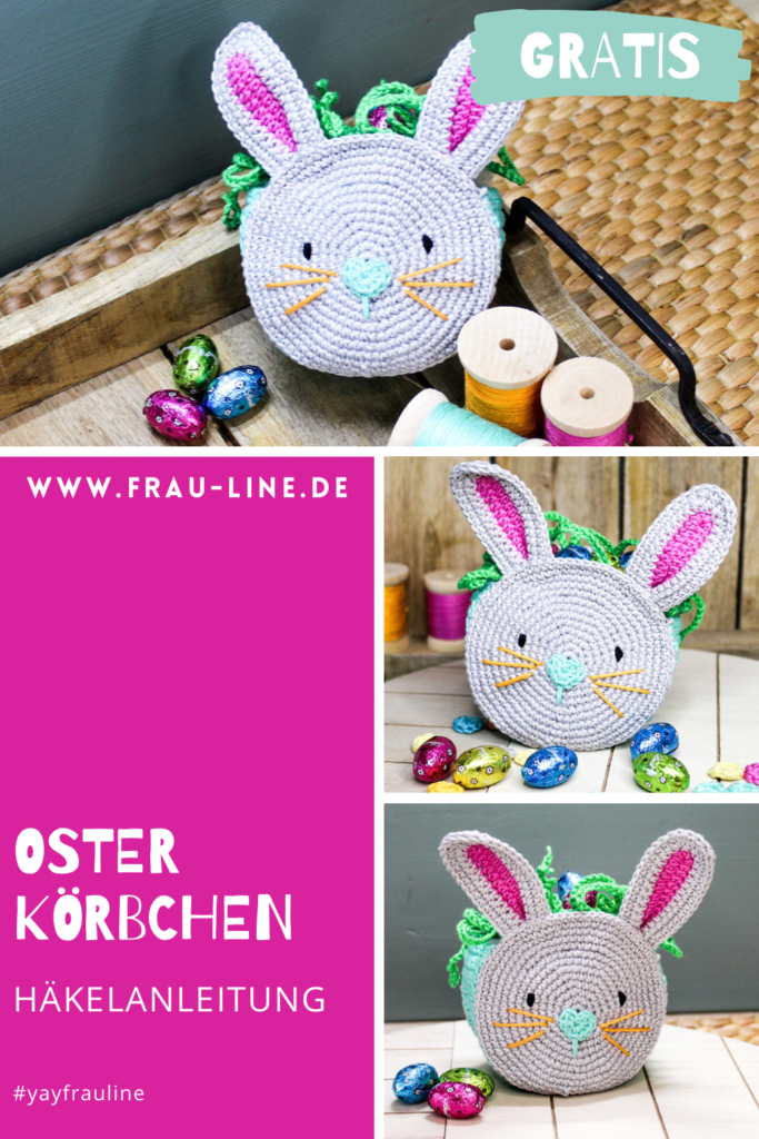 Pin Frau Line Gratisanleitung Osterkörbchen häkeln