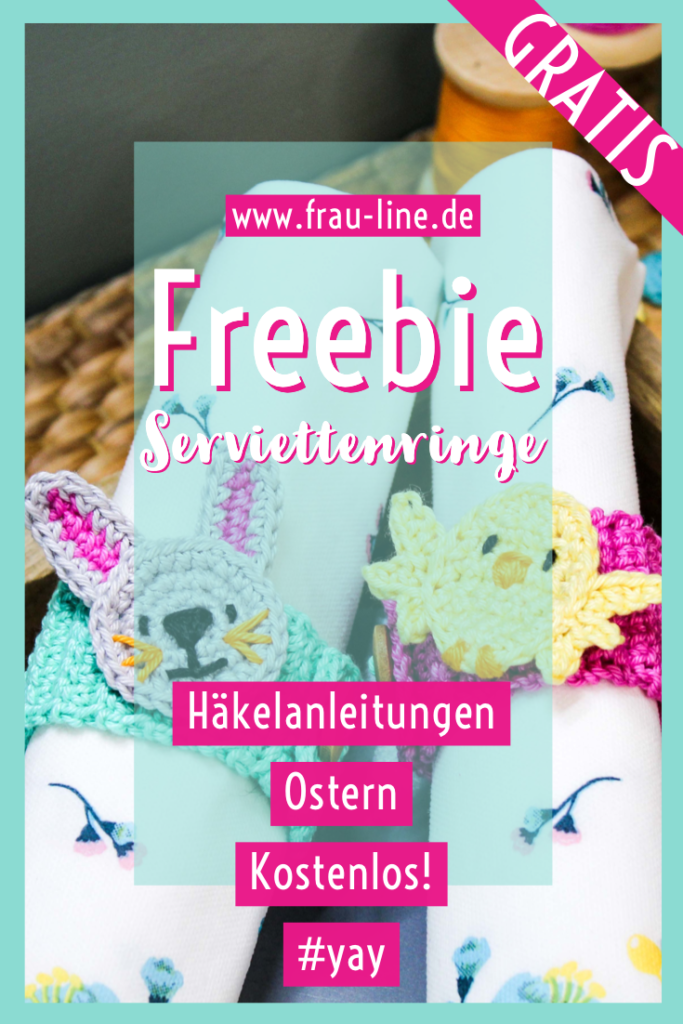 Pin Frau Line Kostenlose Häkelanleitung Ostern Serviettenringe