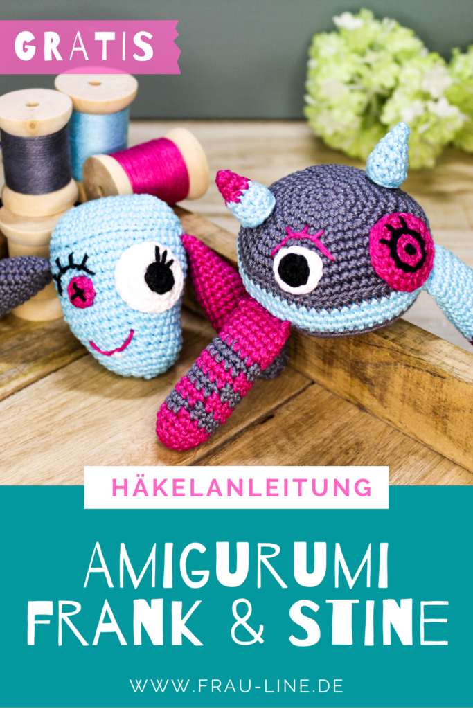 Pin Frau Line Amigurumi Kostenlose Häkelanleitung Monster