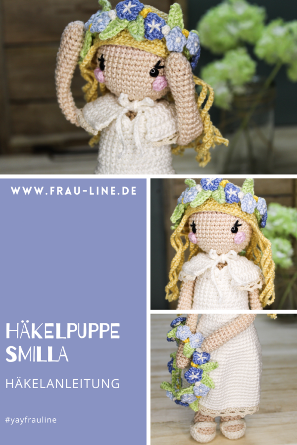 Pin Frau Line Häkelanleitung Häkelpuppe Smilla Amigurumi