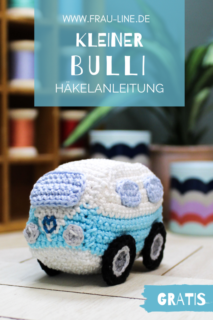 Pin Frau Line Anleitung Amigurumi häkeln Bulli