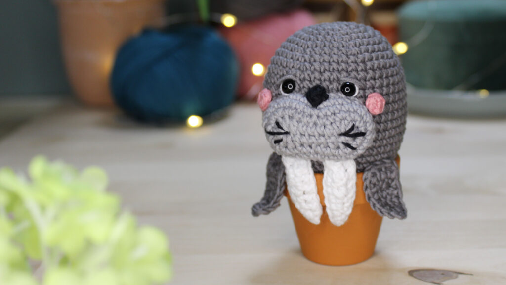 Kostenlose Häkelanleitung Amigurumi Walross