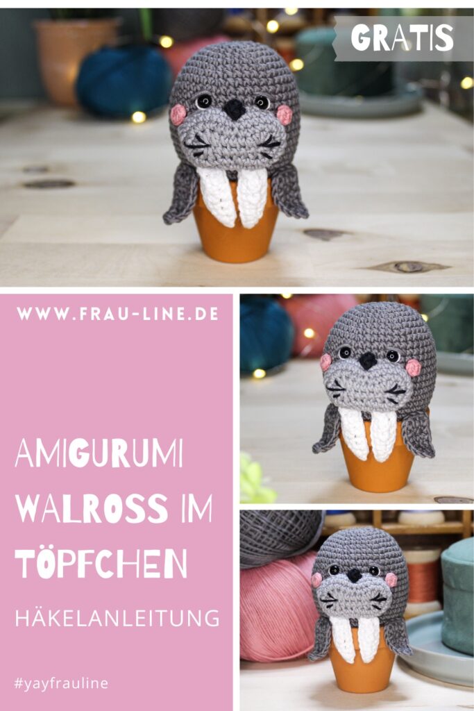 Pin Frau Line Amigurumi Walross häkeln kostenlos