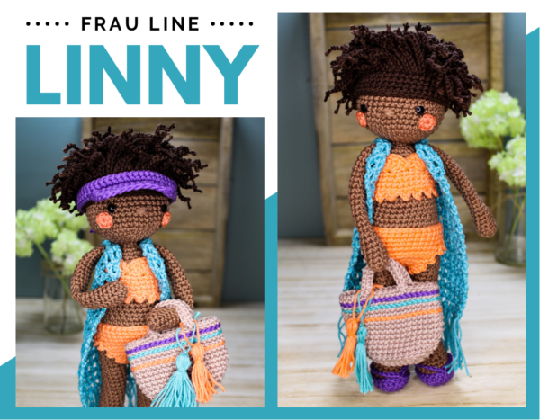 Cover Frau Line Häkelanleitng Häkelpuppe Amigurumi Linny