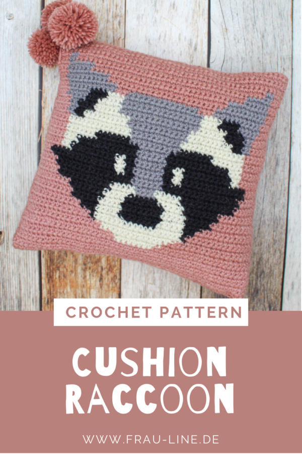 Cover Frau Line Crochet Pattern Raccoon