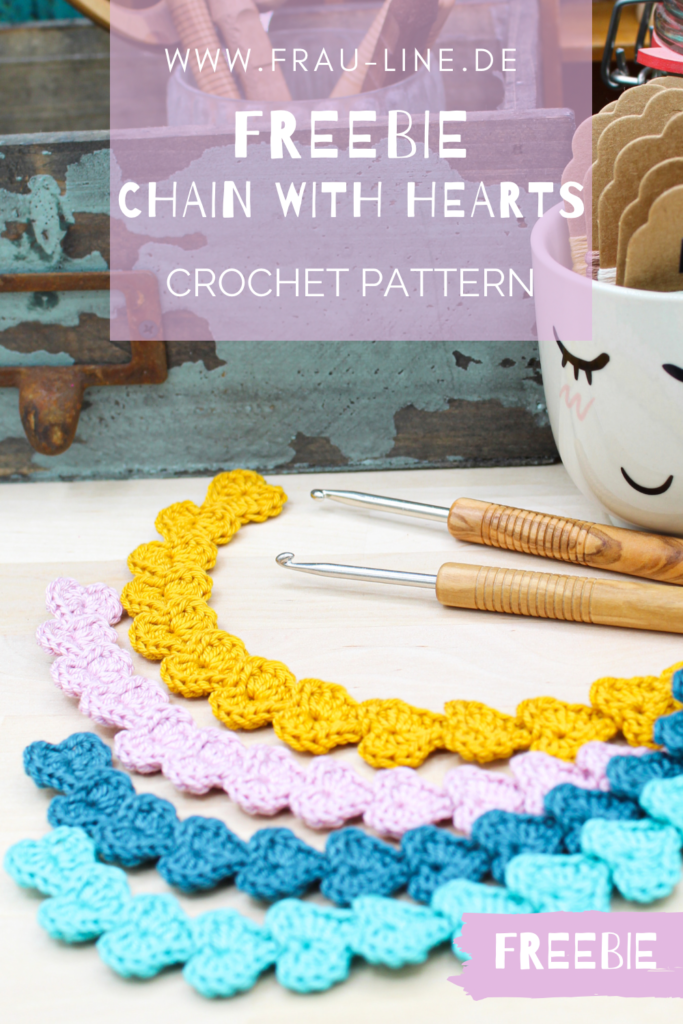 Frau Line Crochet Tutorial Hearts