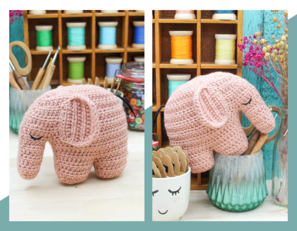 Frau Line Häkelanleitung Amigurumi Elefant 2