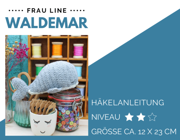 Frau Line Häkelanleitung Amigurumi Walfisch 1