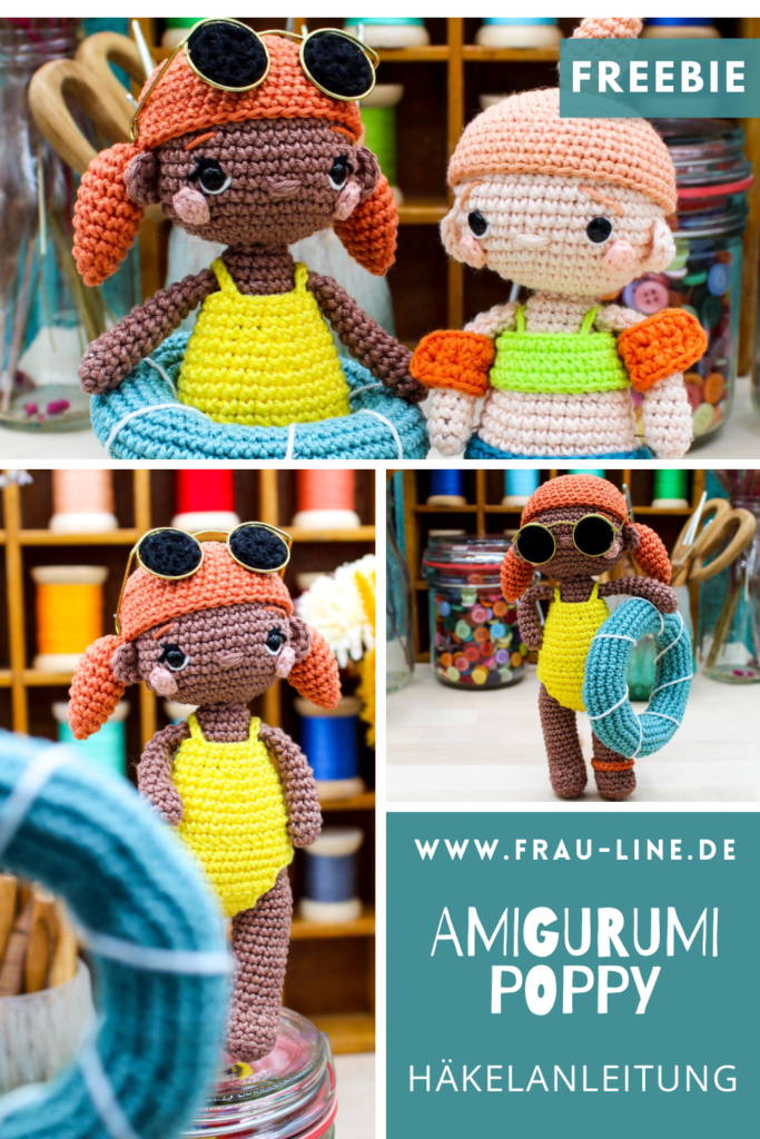 Pin Frau Line kostenlose Häkelanleitung Amigurumi