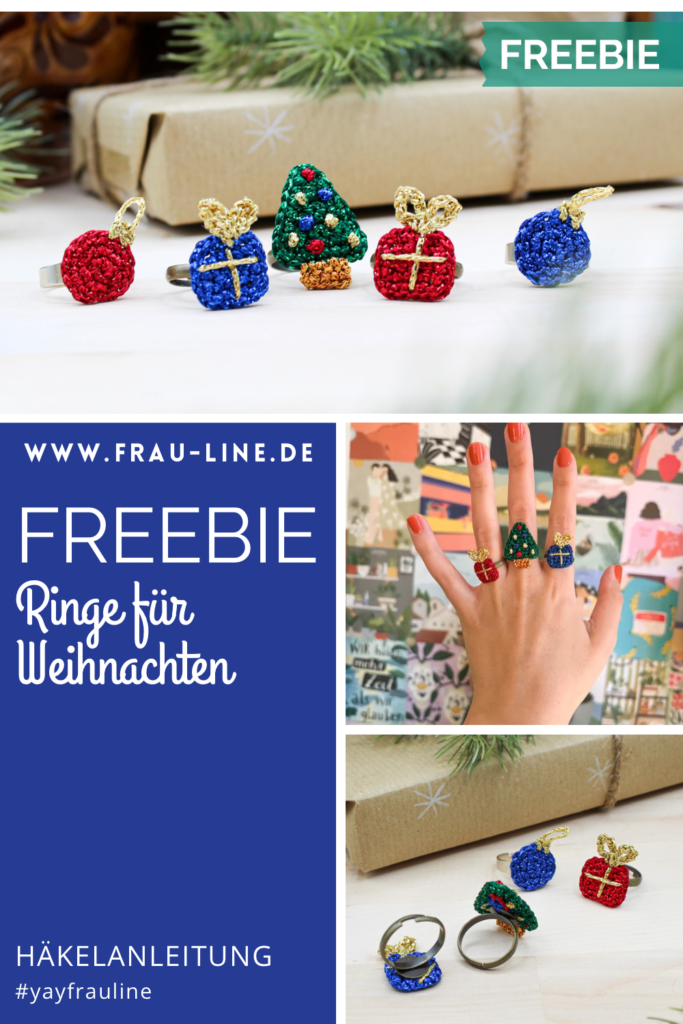 Pin Frau Line Häkelanleitung Freebie Applikationen Weihnachten häkeln