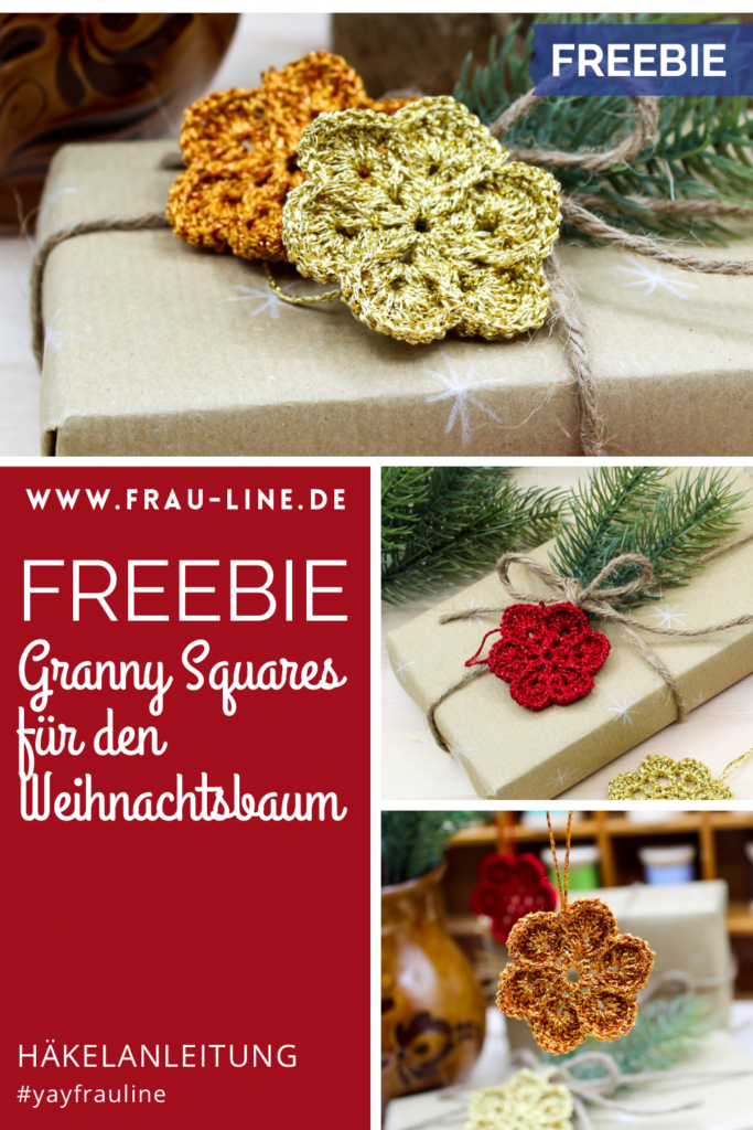 Pin Frau Line Häkelanleitung Granny Squares Weihnachten