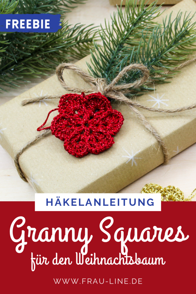 Pin Frau Line kostenlose Anleitung Granny Squares Häkeln