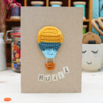 Cover Frau Line Anleitung Häkelapplikation Heißluftballon